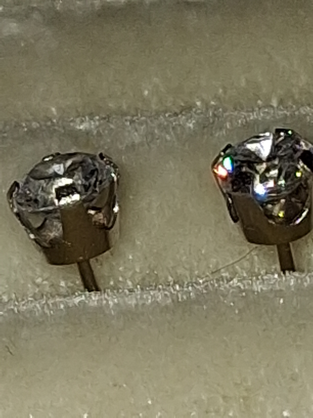 Sterling Silver Clear Crystal Stud Earrings - Classic Sparkle